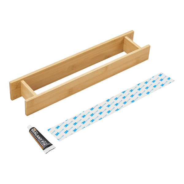 [en.casa] Handdoekrek voor wandmontage 41x8x5 cm bamboe