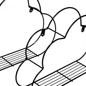 [en.casa] Wandrek Tønder metaal set van 3 zwart