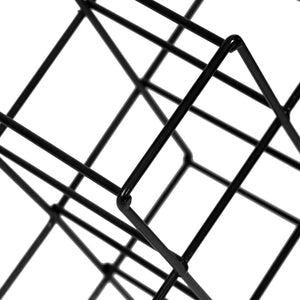 [en.casa] Wijnrek Apremont metaal 43x28,5x15 cm zwart