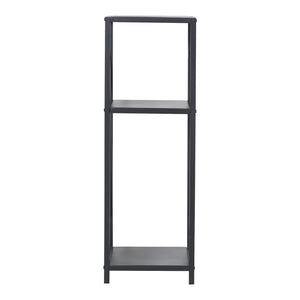 [en.casa] Brandhout rek Tinglev houtopslag 34x34x105 cm zwart
