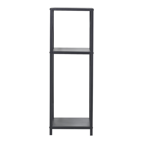 [en.casa] Brandhout rek Tinglev houtopslag 34x34x105 cm zwart