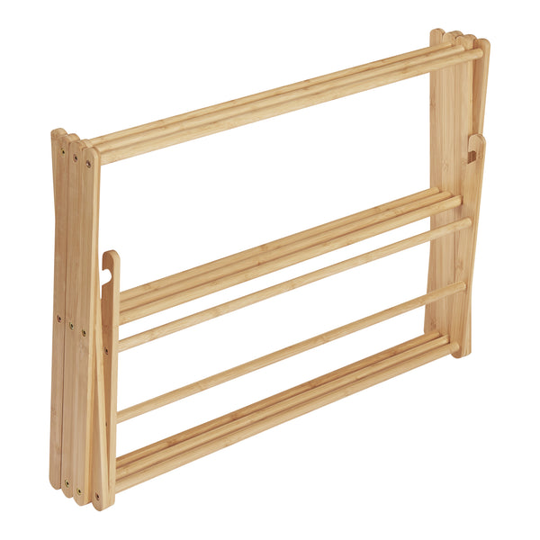 [en.casa] Droogrek Grinau inklapbaar 128x72x44 cm bamboe