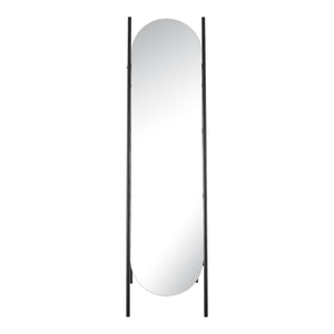 [en.casa] Spiegel vrijstaand Fardella 150x41x59,5 cm zwart