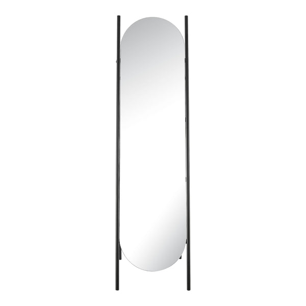 [en.casa] Spiegel vrijstaand Fardella 150x41x59,5 cm zwart