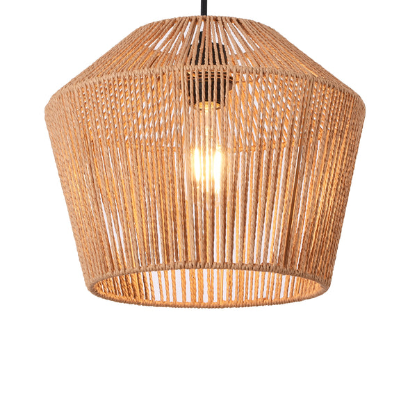 lux.pro Hanglamp Sela 158x33 cm zwart en beige E27