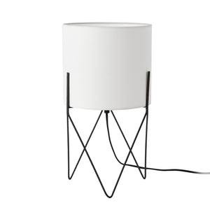 lux.pro Tafellamp Slough bureaulamp 37,5x21x21 cm zwart en wit E14