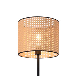 lux.pro Staande lamp Helens vloerlamp 154x30 cm zwart en beige