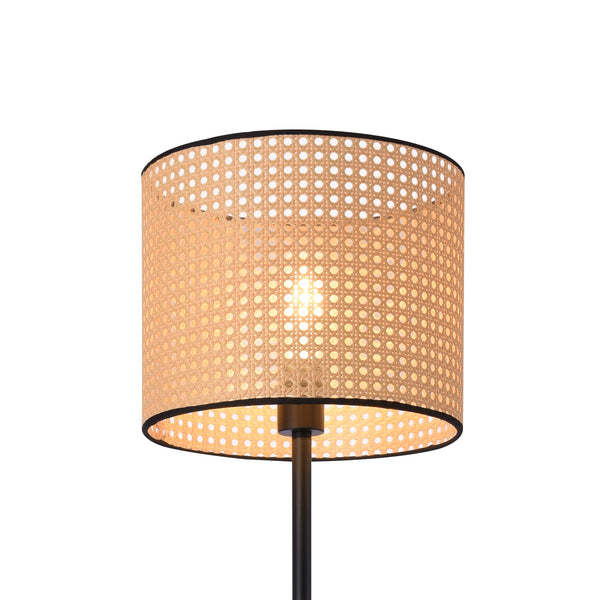lux.pro Staande lamp Helens vloerlamp 154x30 cm zwart en beige