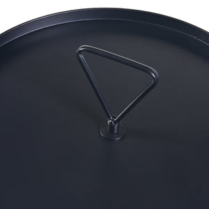 [en.casa] Bijzettafel Odal rond 65xØ41 cm zwart