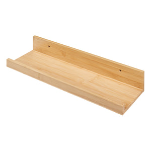 [en.casa] Wandplank set van 3 Gildeskål 40x13x7 cm bamboe