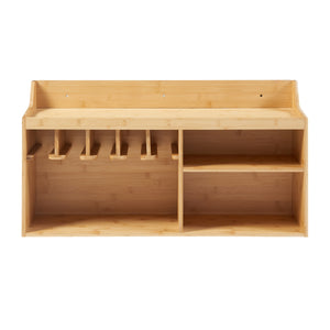 [en.casa] Gereedschap wandrek Gjemnes 86x25x45 cm bamboe