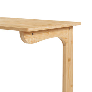 [en.casa] Bureau Hægebostad laptoptafel 65x60x40 cm bamboe