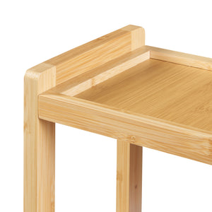 [en.casa] Badkamerrek Höör voor wandmontage 42x37x17 cm bamboe