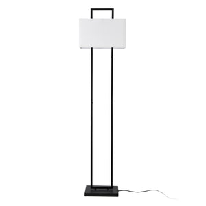 lux.pro Staande lamp Sigdal vloerlamp cm E27 zwart en wit