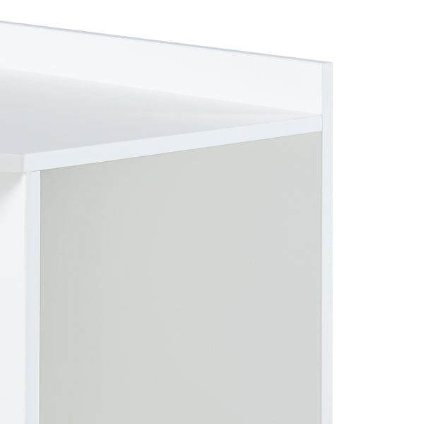 [en.casa] Kinderkast Måsøy hoekkast met 3 opbergdozen 100x56,5x56,5 cm wit roze blauw geel