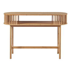 [en.casa] Console tafel Pomarkku ovaal 120x39x85 cm bamboe