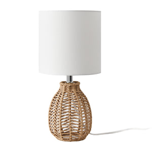 lux.pro Tafellamp Alfreton bureaulamp 36 cm E14 beige chroom wit