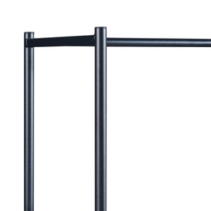 [en.casa] Kledingrek Bø 150x100x34 cm zwart