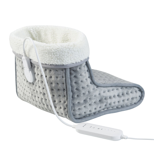 [en.casa] Elektrische voetenwarmer Bari 26x30x30 cm 100W grijs