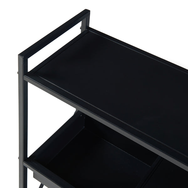 Plantenstandaard Berkelland 65,5x60x20 cm zwart [en.casa]