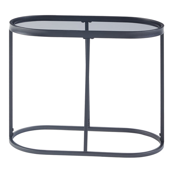 [en.casa] Bijzettafel Luleå 55x27,5x45 cm zwart