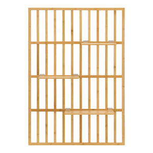 Wandrek Røst met 3 planken 120x80x13 cm bamboe naturel [en.casa]