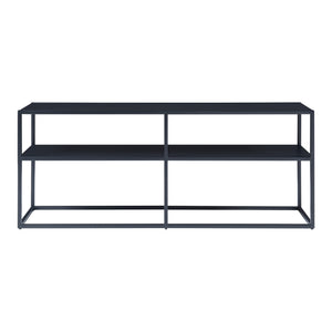 TV meubel Solund staal 120x30x46 cm zwart [en.casa]