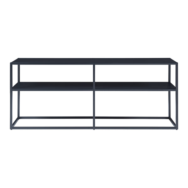 TV meubel Solund staal 120x30x46 cm zwart [en.casa]