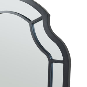 [en.casa] Wandspiegel Puolanka 90x60 cm zwart