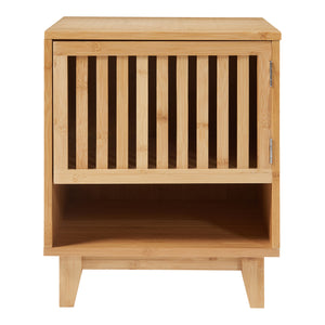 Nachtkast Ypäjä bamboe 50x42x39 cm naturel [en.casa]