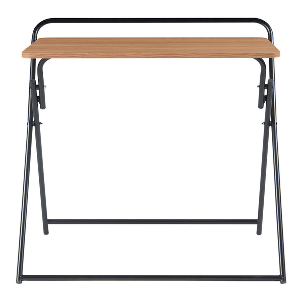 [en.casa] Bureau Kvitsøy opvouwbaar 85x50x80 cm zwart en eikenkleurig