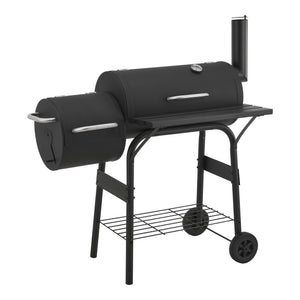 Smoker barbecue Arielli 115x110x64 cm zwart casa.pro