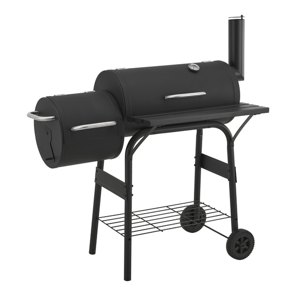 Smoker barbecue Arielli 115x110x64 cm zwart casa.pro