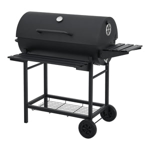 Houtskool BBQ Armento met deksel 95x108x61 cm zwart casa.pro