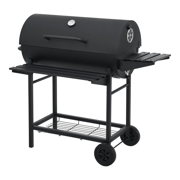 Houtskool BBQ Armento met deksel 95x108x61 cm zwart casa.pro