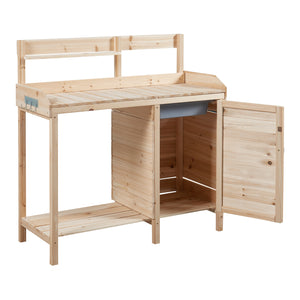 Tuinwerktafel Alessano oppottafel 110x107x46 cm naturel casa.pro