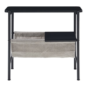 Bijzettafel Samnanger 60x28x53 cm zwart en grijs [en.casa]