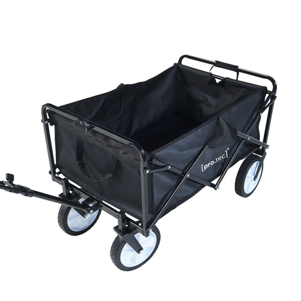 Bolderkar Stenlille strandkar 84x55x57 cm zwart pro.tec