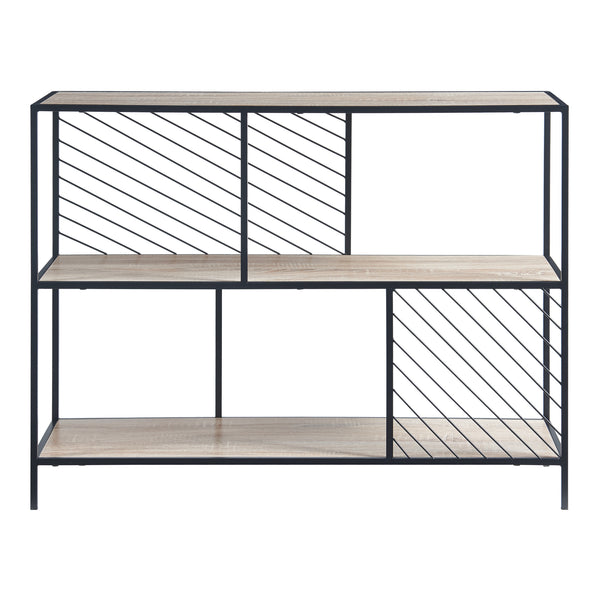 Console tafel Övertorneå 100x30x75 cm zwart en eikenkleurig [en.casa]