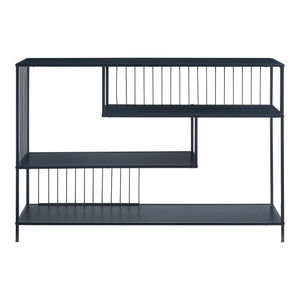 Console tafel Oxelösund 120x33x80 cm zwart [en.casa]
