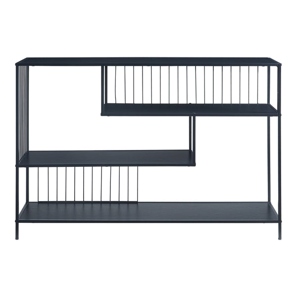 Console tafel Oxelösund 120x33x80 cm zwart [en.casa]
