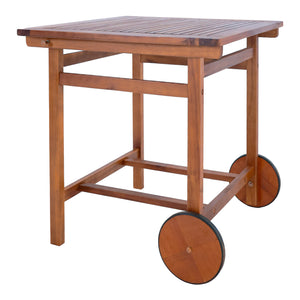 Tuinset Ancarano 5-delig tuintafel met 4 tuinstoelen houtkleurig FSC®-gecertificeerd [en.casa]