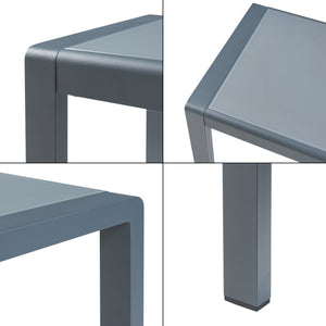 Tuintafel Avise vierkant 46x51x51 cm antraciet casa.pro