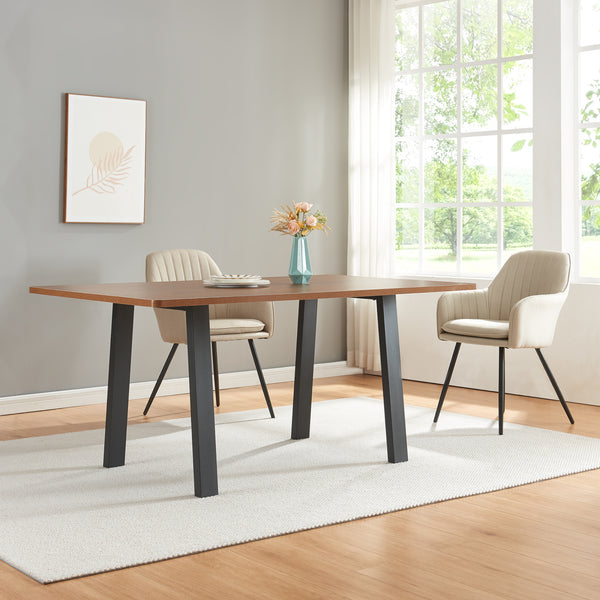Stalen onderstel Kraftisried set van 2 tafelpoot 72x70 cm zwart [en.casa]