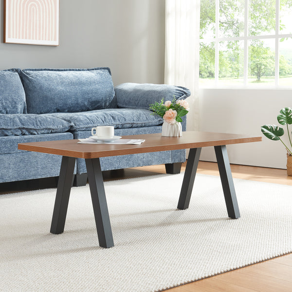 Stalen onderstel Mariager set van 2 tafelpoot 42x40 cm zwart [en.casa]