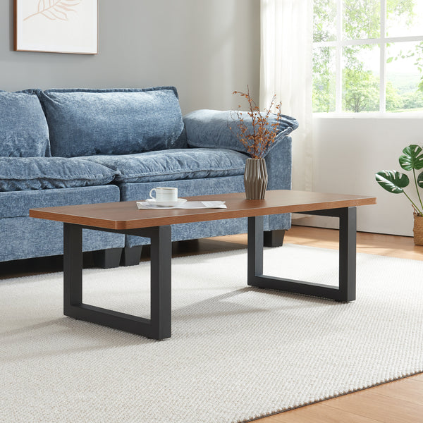 Stalen onderstel Lunderskov set van 2 tafelpoot 35x50 cm zwart [en.casa]