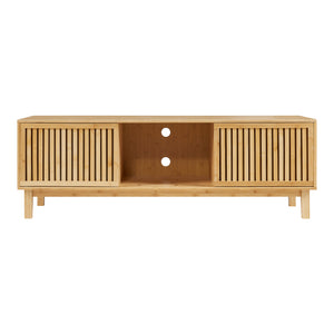 TV meubel Ypäjä 150x42x50 cm bamboe naturel [en.casa]
