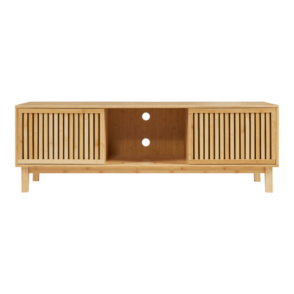 TV meubel Ypäjä 150x42x50 cm bamboe naturel [en.casa]