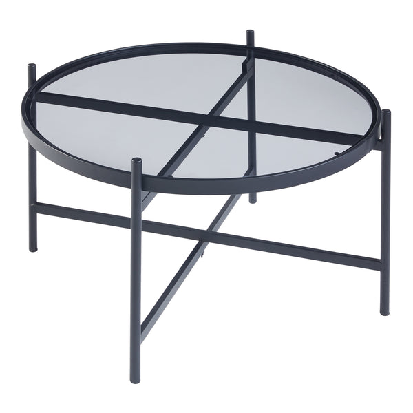 Salontafel Lier set van 2 zwart [en.casa]