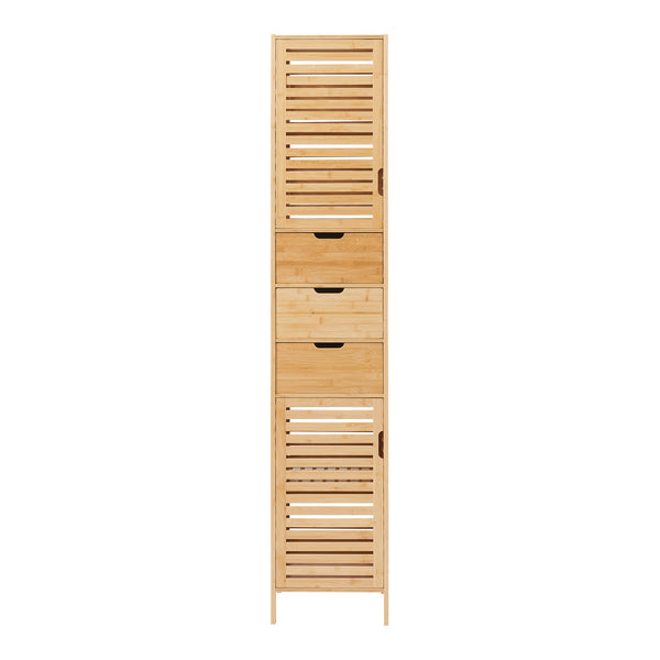 Badkamerkast Boksereys 180x35x35 cm naturel [en.casa]